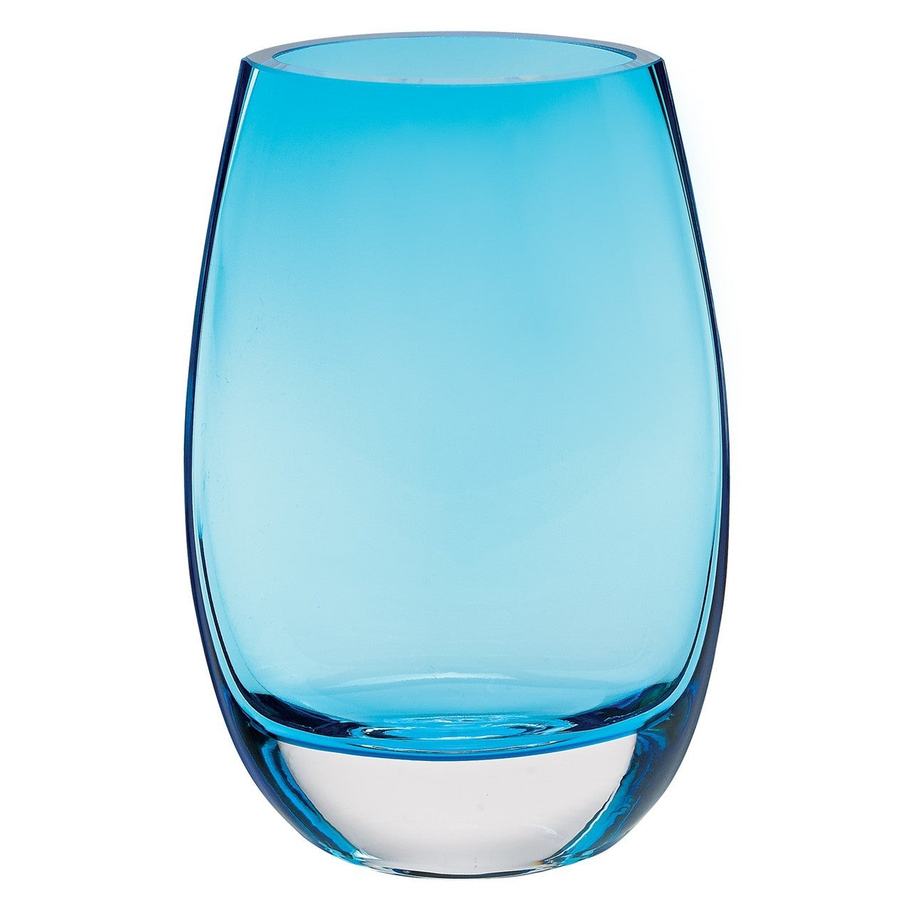 Crescendo Aqua European Oval Vase