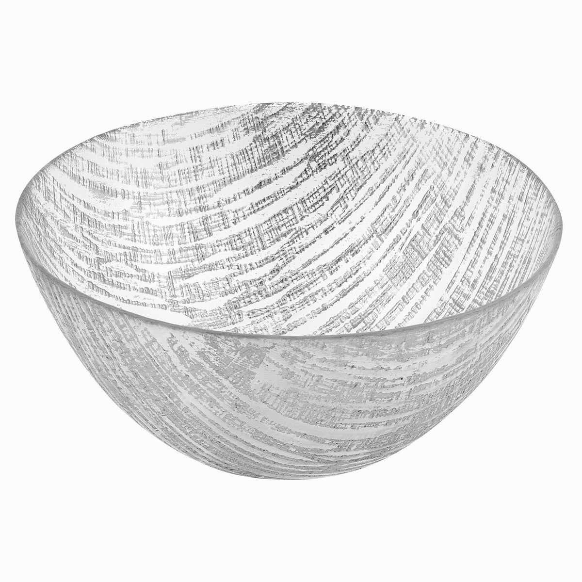 Secret Treasure Silver Handcrafted Glass Bowl