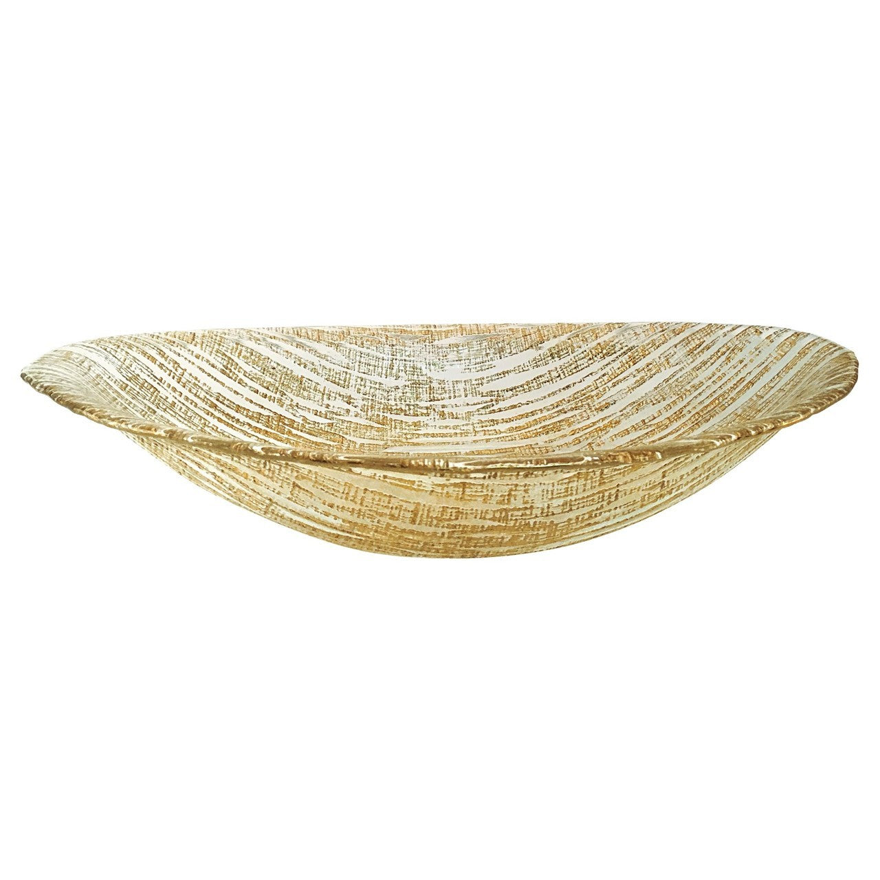 Secret Treasure Gold Handcrafted Oval Bowl