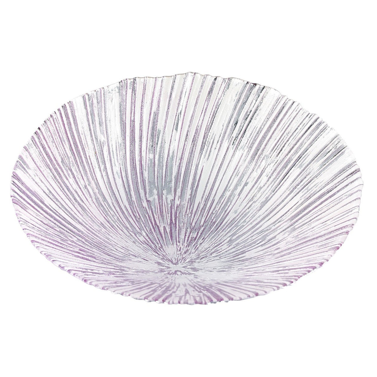 Starburst Blush Hand Crafted 12 Glass Bowl