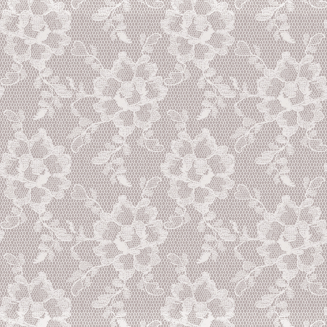White Chocolate Lace Textured LA075 Wallpaper