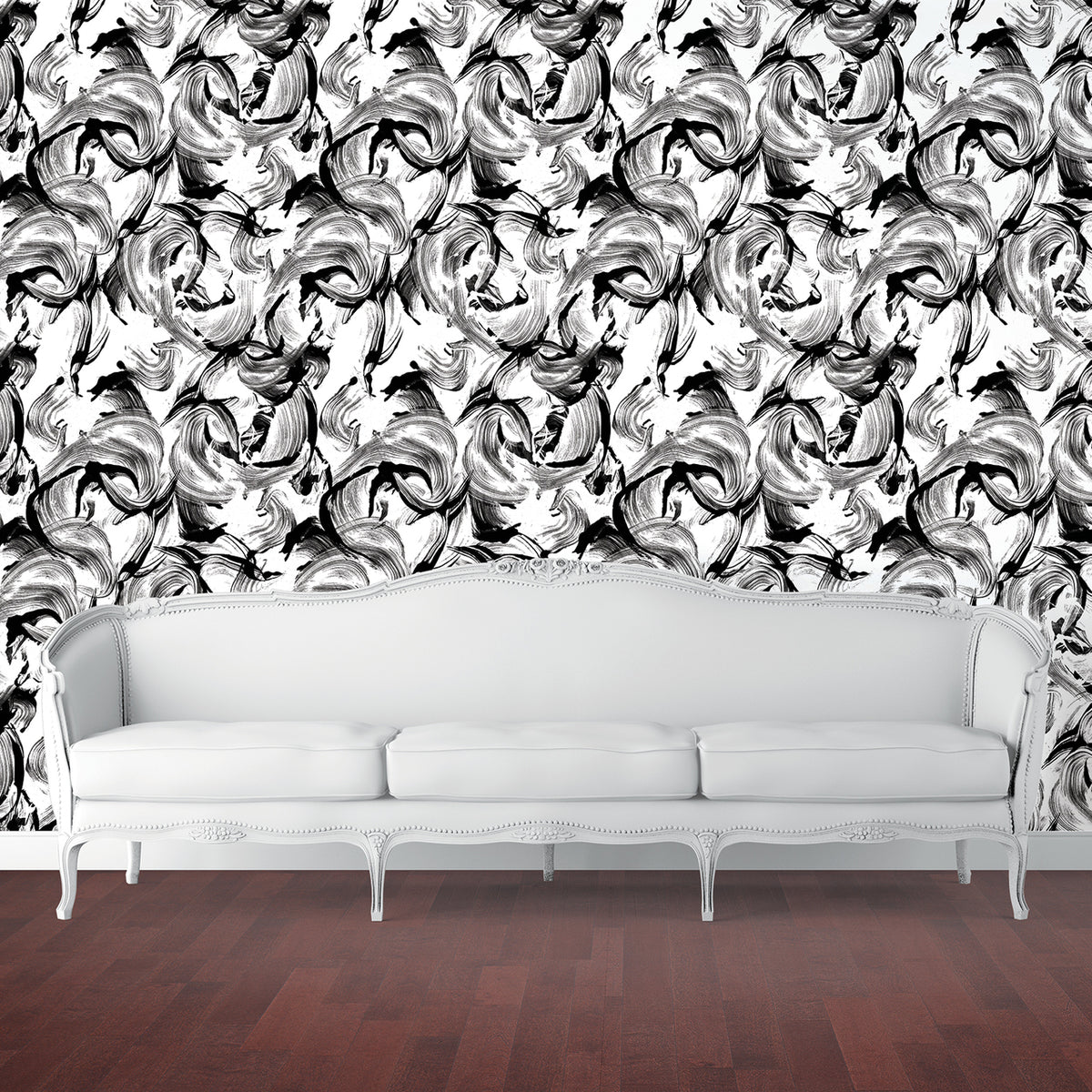 Lamour Black White LA080 Wallpaper