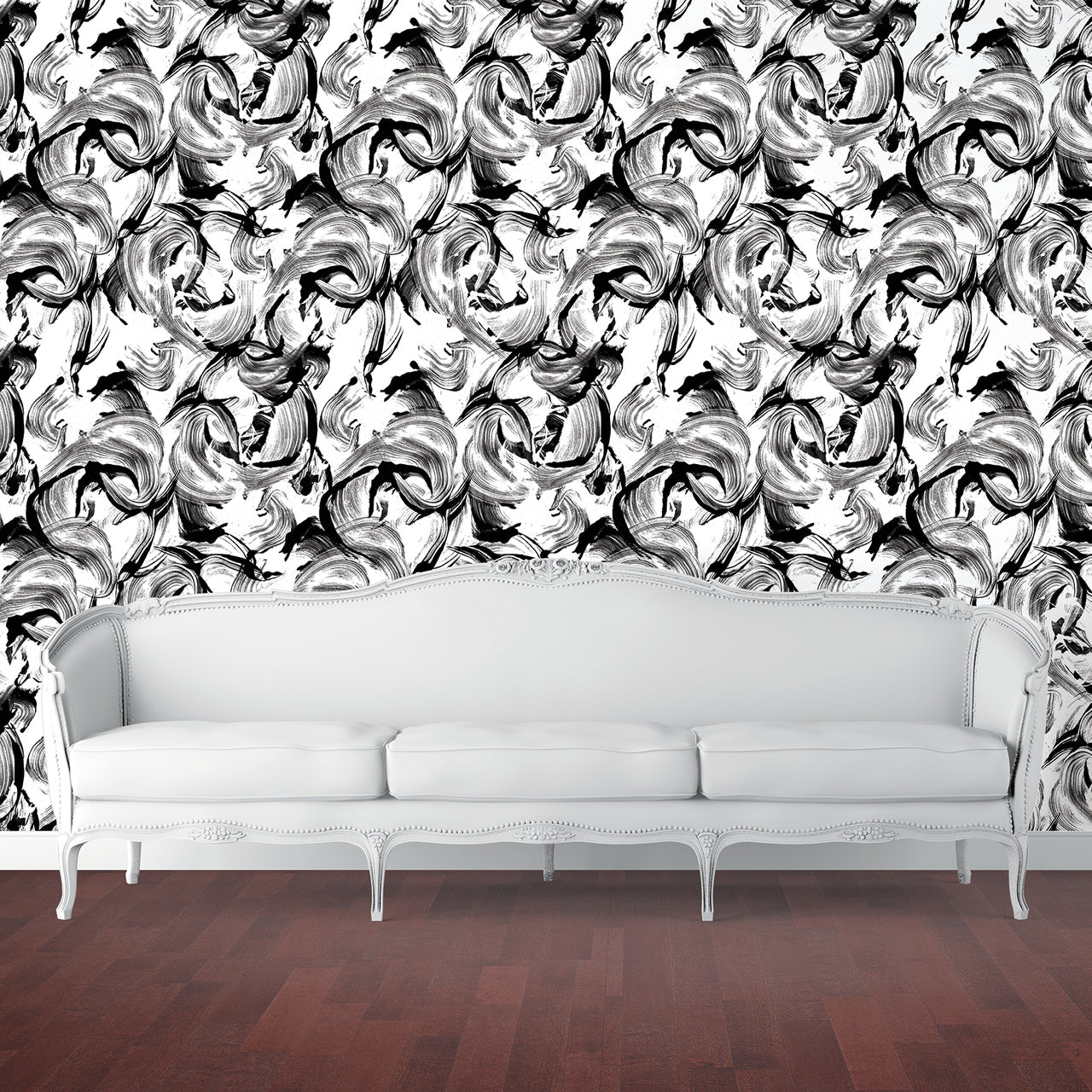 Lamour Black White LA080 Wallpaper