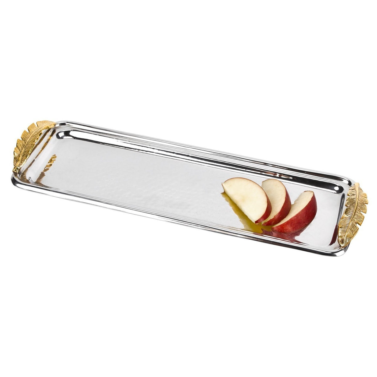 Feathers Stainless Steel Rectangular Serving Tray
