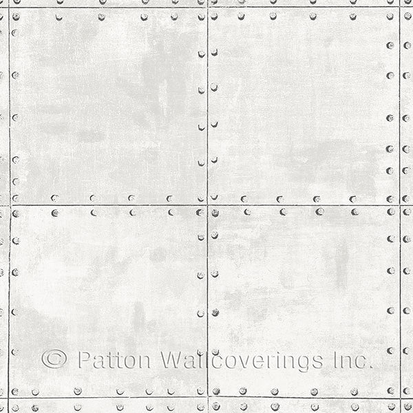 Light Grey Metal Tile LL36223 Wallpaper