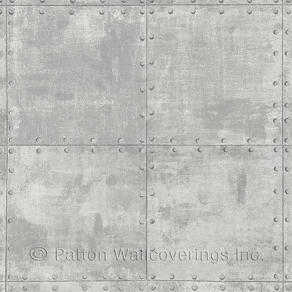 Grey Metal Tile LL36226 Wallpaper