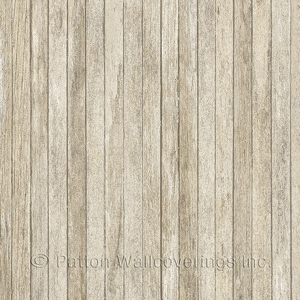 Ivory Wood Panel LL36238 Wallpaper