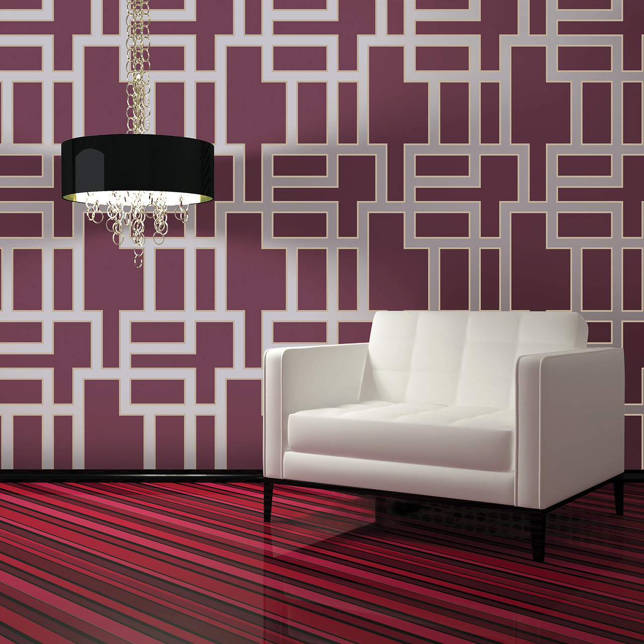 Maze Plum MA071 Wallpaper