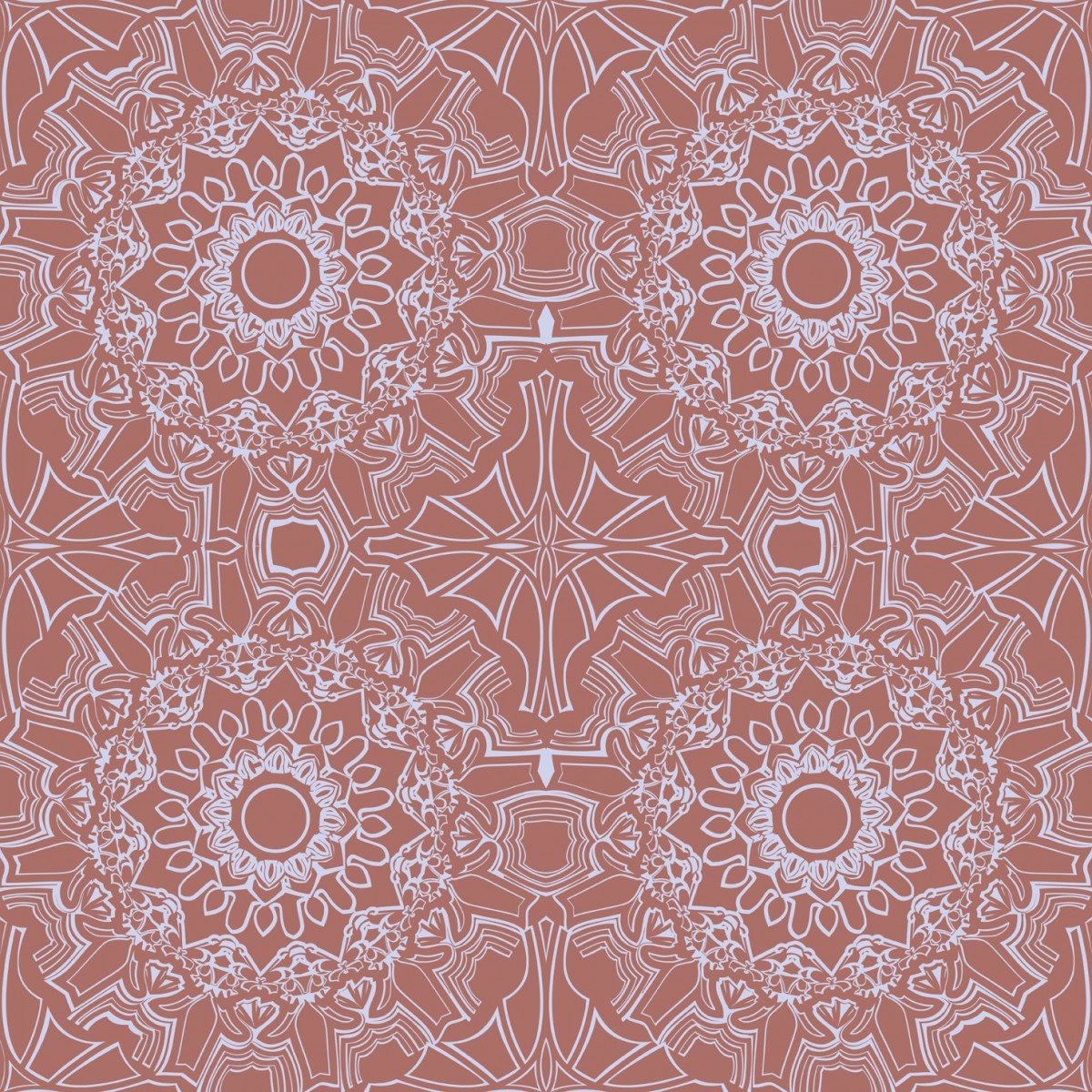 Medallion Berry Self-Adhesive ME059 Wallpaper