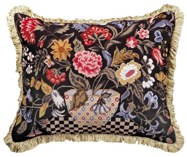 Orvieto 16x20 Petit Point Decorative Pillow