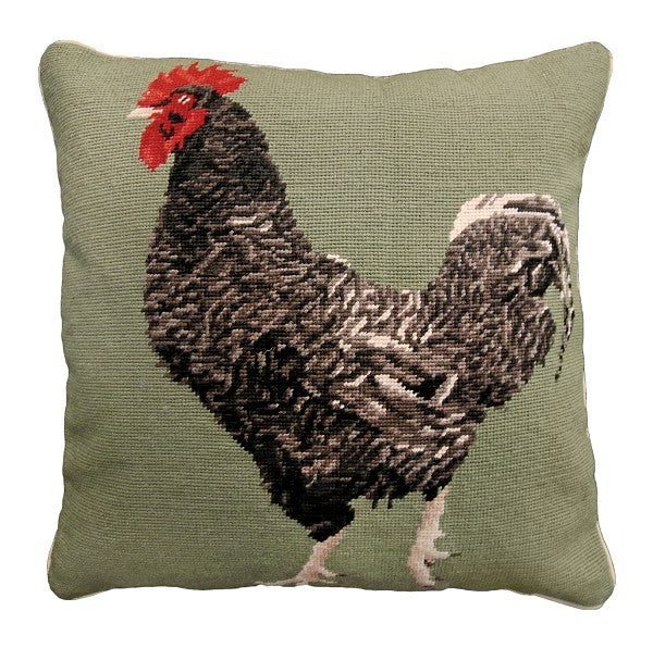 Maran Chicken 18x18 Needlepoint Pillow