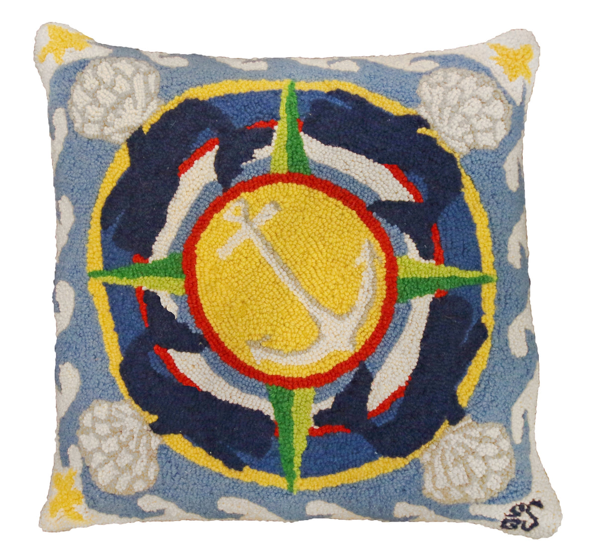 NCU834 FOUR WHALES Decorative Pillow