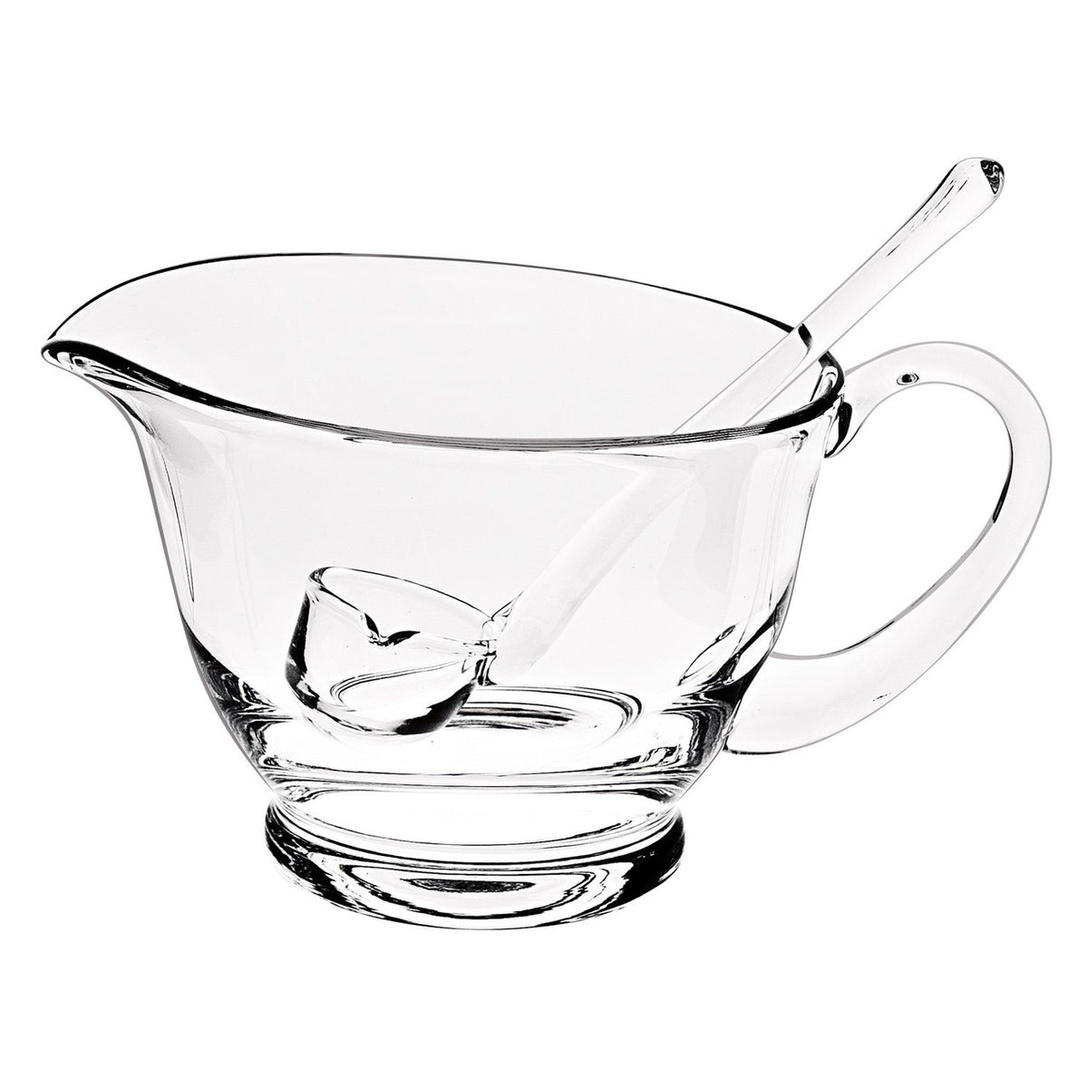 Holiday Gravy Sauce Boat with Ladle L6 x h5 inches