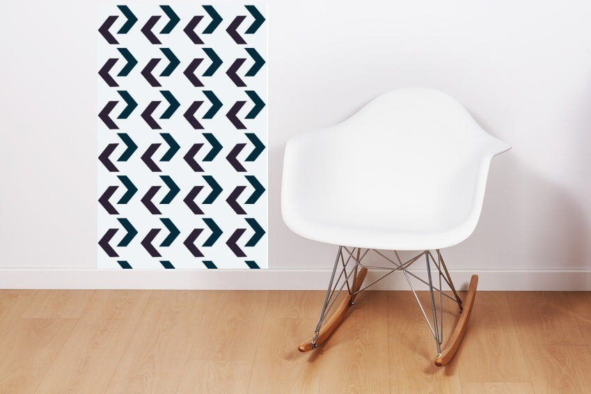 Navy Arrows Wallpaper Panel