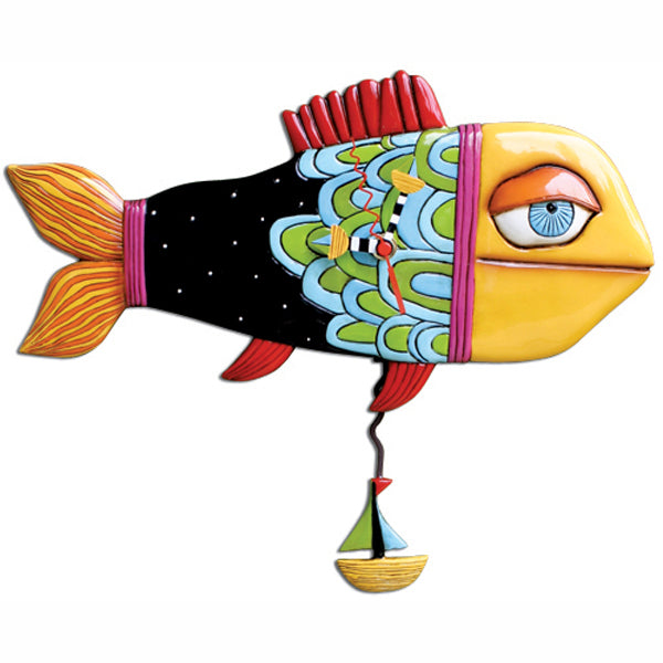 Sail Away Fish Clock Art by Allen Designs