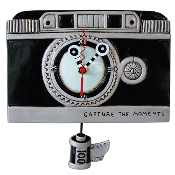 Capture The Moments Vintage Camera Clock Art by Allen Designs