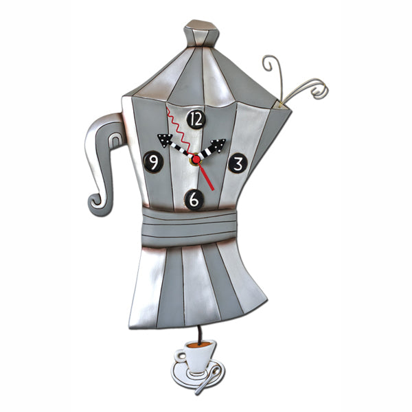 Brew Pot Teapot Clock Art by Allen Designs