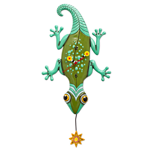 Sun Lizard Wall Clock