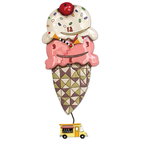 Ice Cream Scoops Wall Clock
