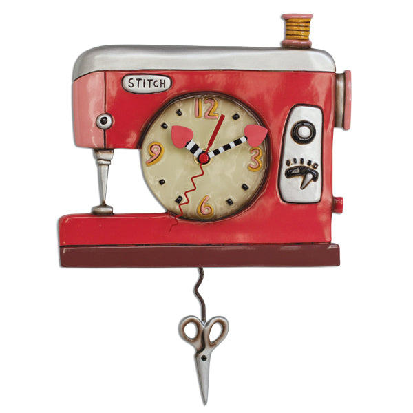 Double Stitch Sewing Machine Wall Clock
