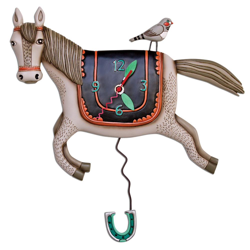 Woah Horsey Horse Wall Clock