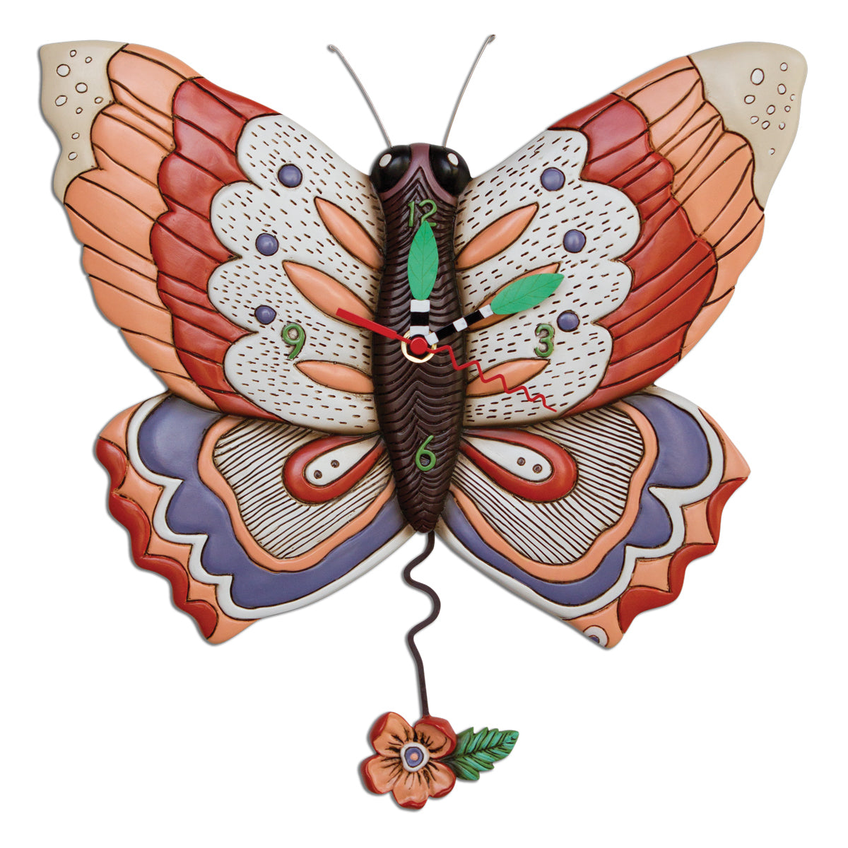 Free Flying Butterfly Wall Clock