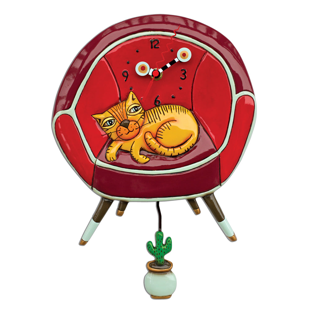 Cool Cat Pendulum Wall Clock