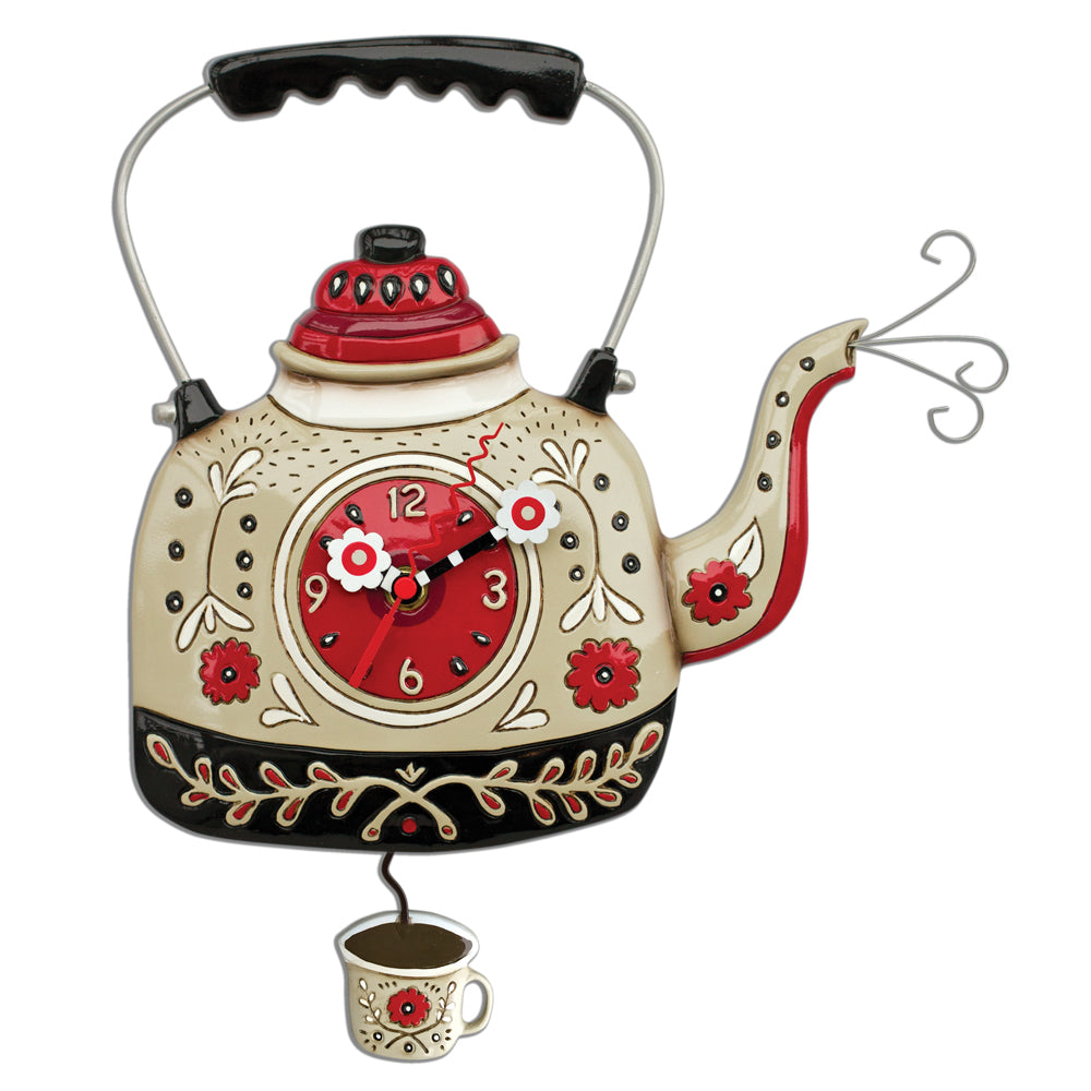 Kettle&#39;s ON Pendulum Wall Clock