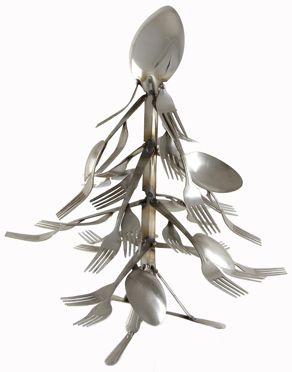 Small Christmas Tree Spoon and Fork Art