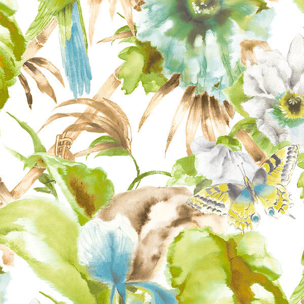 Blue Green Birds of Paradise PA34242 Wallpaper