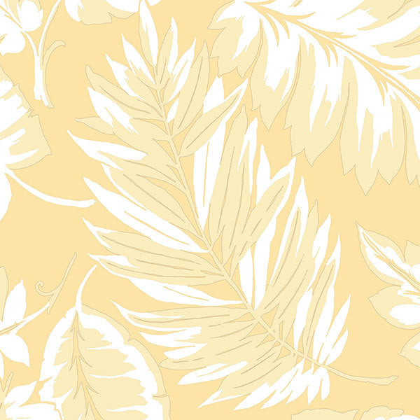 Yellow Tropical Leaves PA34258 Wallpaper
