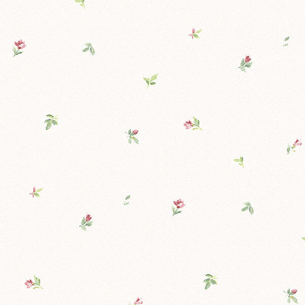 Pink, Green White Small Floral Spot PP27834 Wallpaper