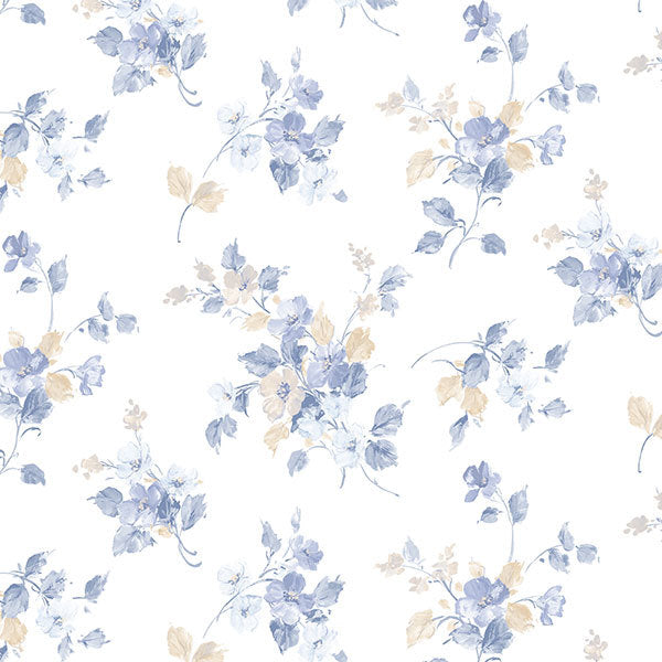 Blue Classic Floral PP35505 Wallpaper