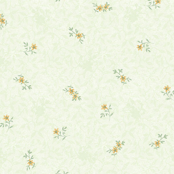 Yellow Green Layered Floral PP35514 Wallpaper
