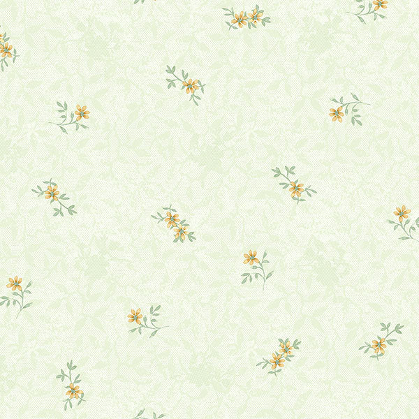 Yellow Green Layered Floral PP35514 Wallpaper