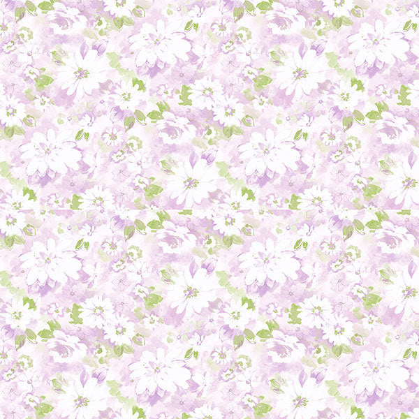 Purple Floral Splash PP35533 Wallpaper