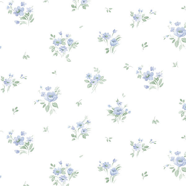 Blue Petite Floral Spot PP35542 Wallpaper