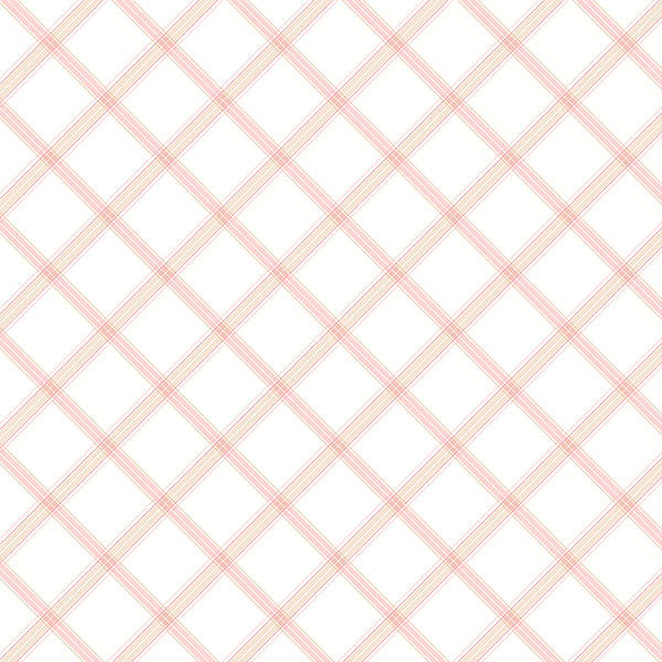 Pink Tan Plaid PP35545 Wallpaper