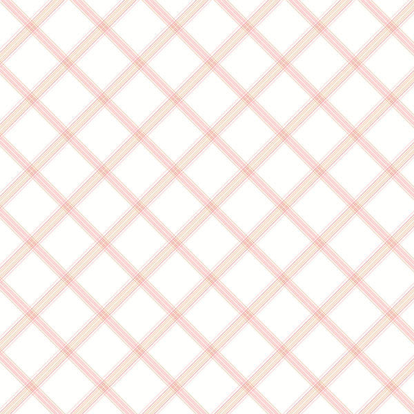 Pink Tan Plaid PP35545 Wallpaper