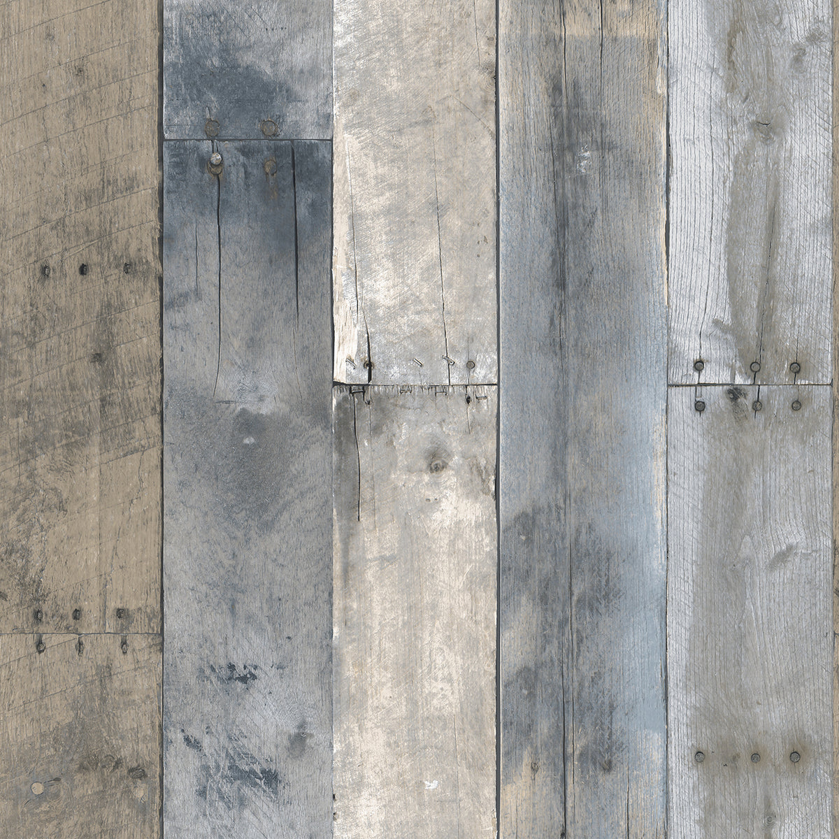 Repurposed Wood Multi-Colored Self-Adhesive RE502 Wallpaper