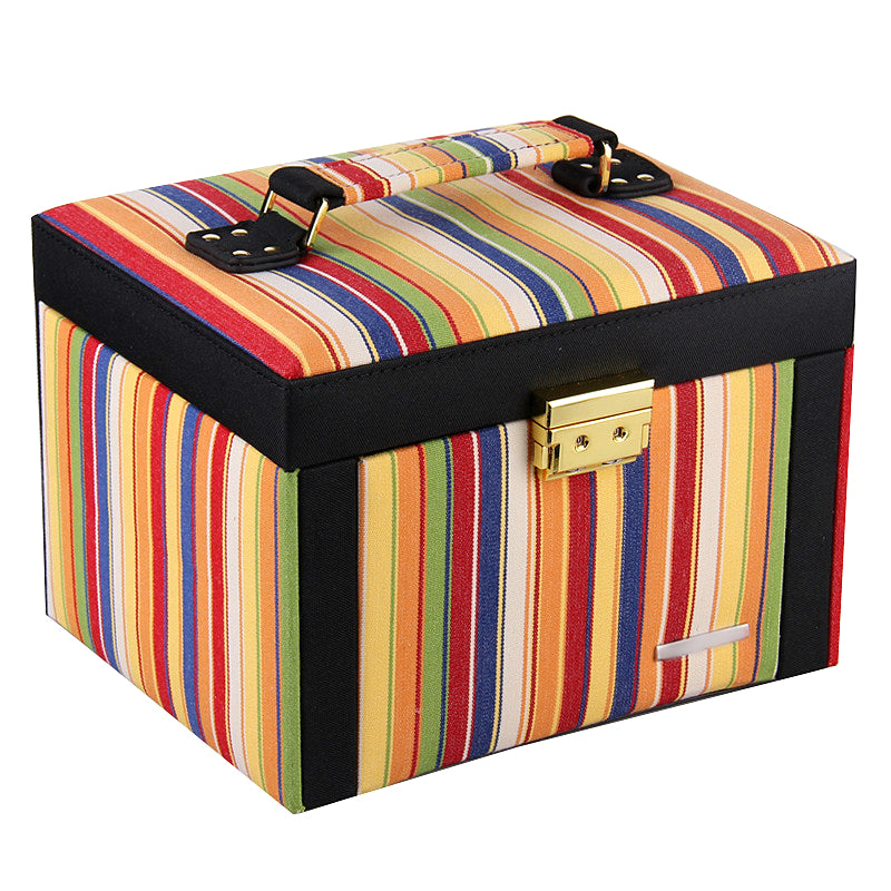 Rainbow Striped Jewelry Box
