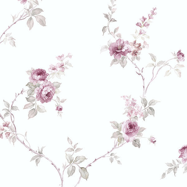 Pink Small Floral Vine RG35716 Wallpaper