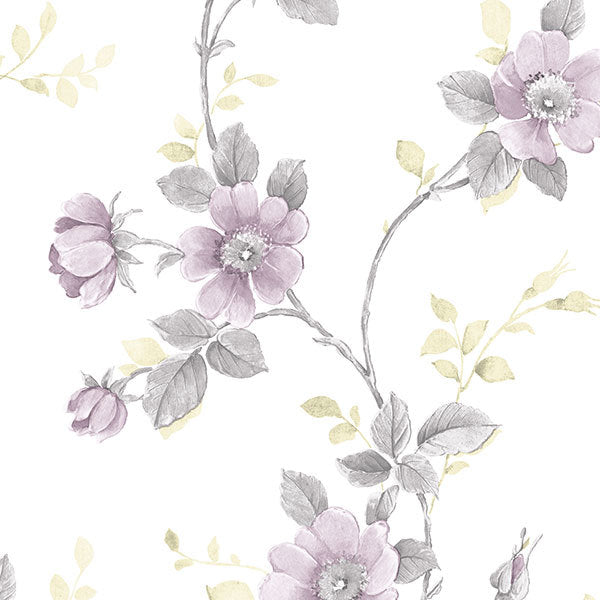 Purple Floral Vine RG35729 Wallpaper