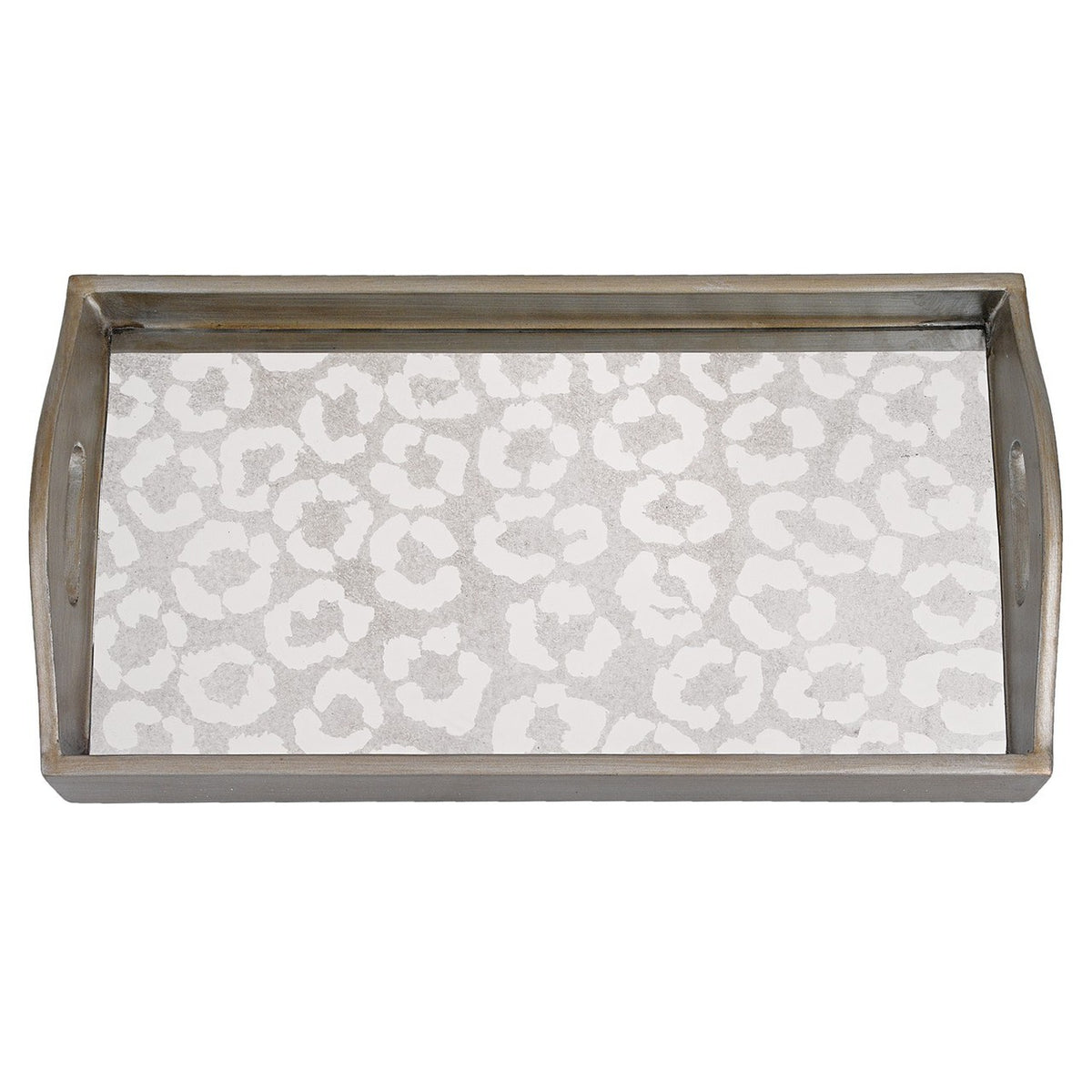 Leopard Mirror Sm Rectangle Tray