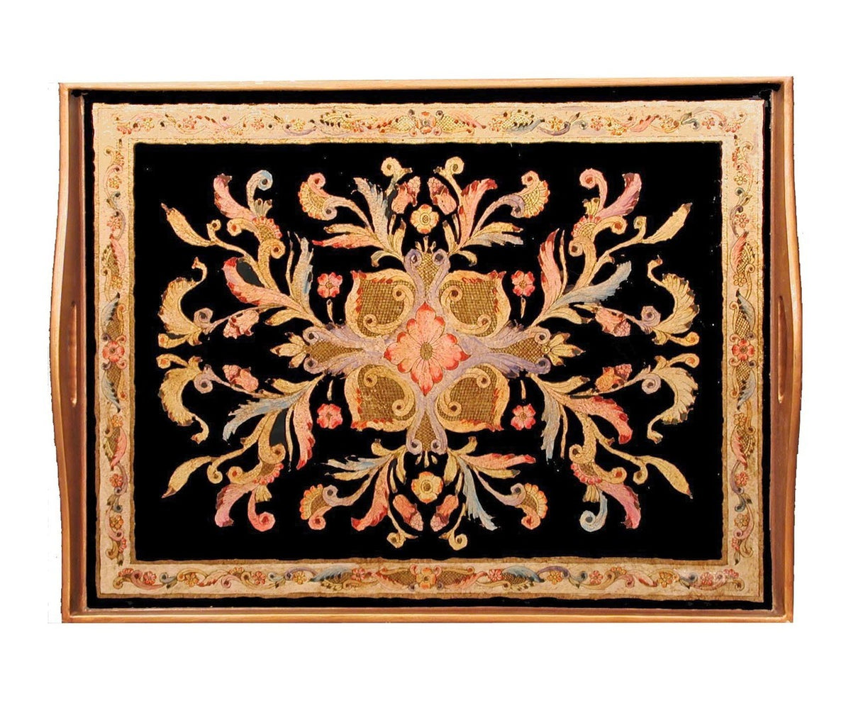 Gemstone Black Rectangle Tray