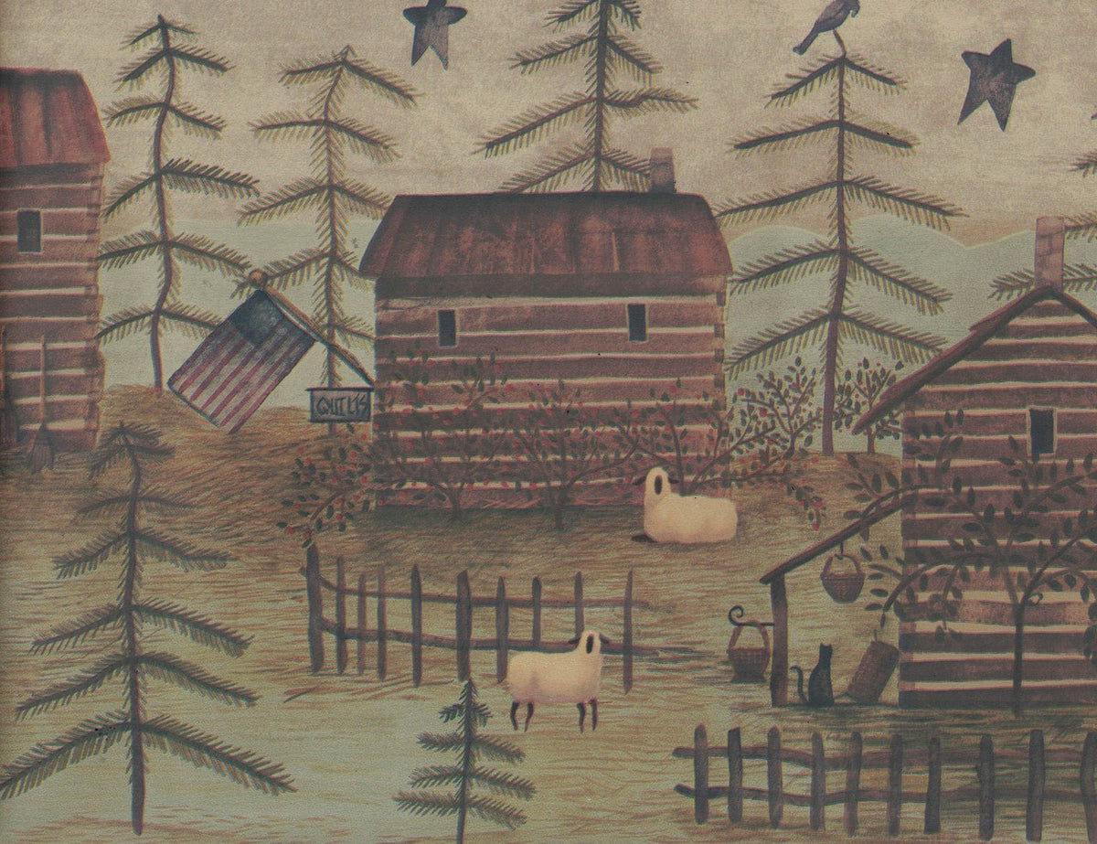 Country SB10253B Wallpaper Border