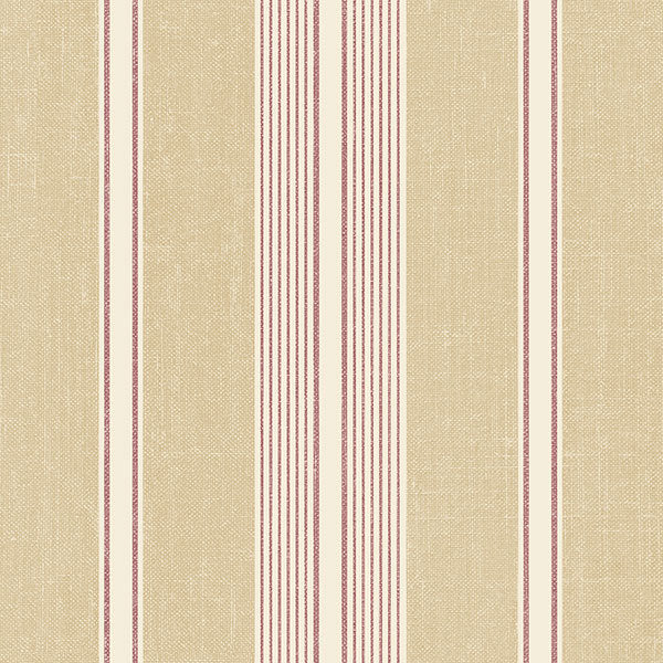 Red Claire Stripe SD36116 Wallpaper