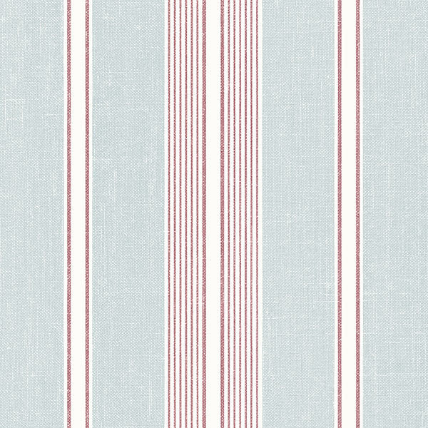 Red Blue Claire Stripe SD36117 Wallpaper