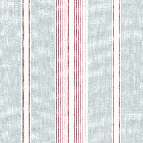 Red Blue Claire Stripe SD36117 Wallpaper