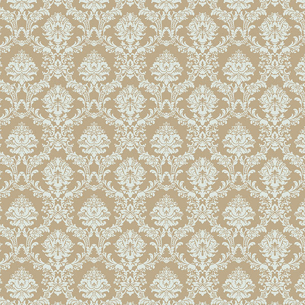 Gold Mint Mini Damask SD36136 Wallpaper